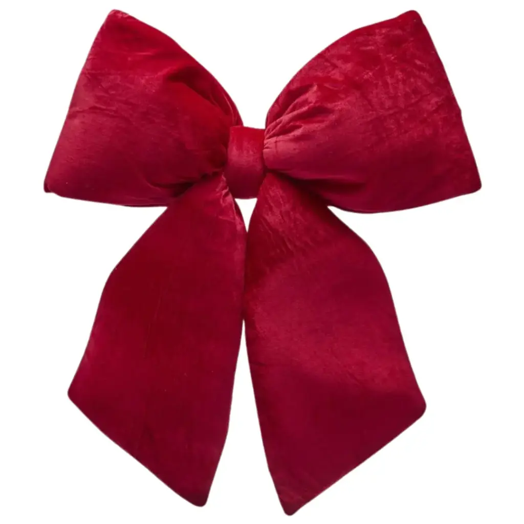 Velvet Bow Red 25x24in