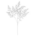 Glittered Maidenhair Fern Branch Silver 43in