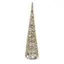 LED Twisted Cone Tree Gold 31in