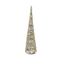 LED Twisted Cone Tree Gold 24in
