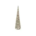 LED Twisted Cone Tree Gold 16in