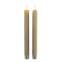 LED Stem Candle White 2pc 10in