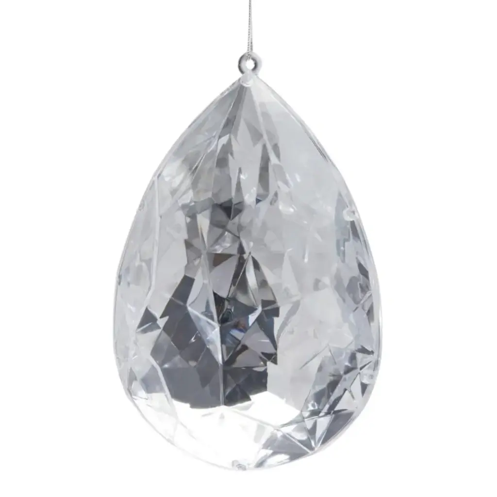 Diamond Drop Decoration Silver 9in
