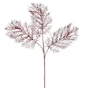 Glittered Coral Branch Red 30in