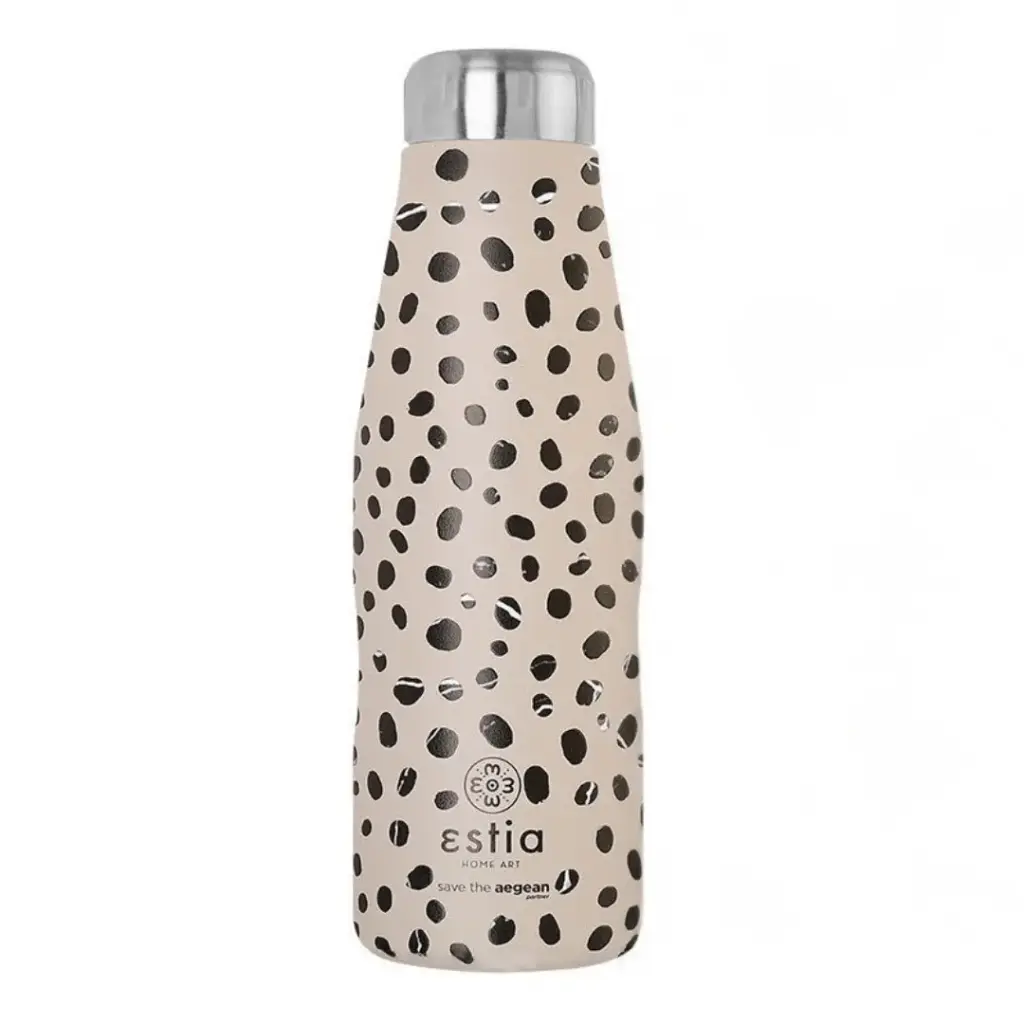 Insulated Travel Flask Save the Aegean Leopard 17.6oz