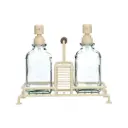 Allure Metal Sink Caddy with Soap Dispenser Ivory 3pc