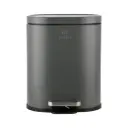 Ovoid Soft Close Step Can Grey 6L