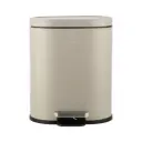 Ovoid Soft Close Step Can Taupe 6L