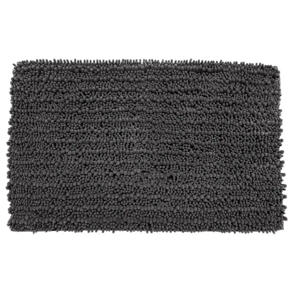 Shaggy Bath Mat Charcoal