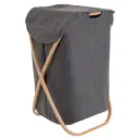 Foldable Laundry Basket Grey 100L