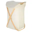 Foldable Laundry Basket Beige 100L