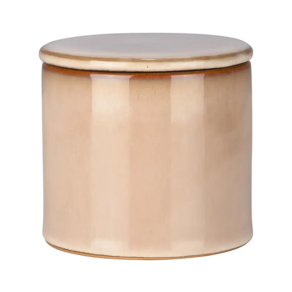 Satin Ceramic Cotton Jar