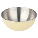 Allure Stainless Steel Mixing Bowl Ivory 4.2QT