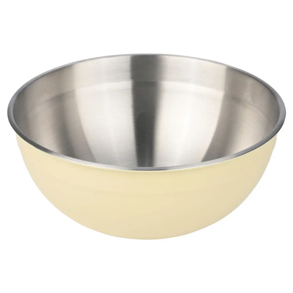 Allure Stainless Steel Mixing Bowl Ivory  5.2QT