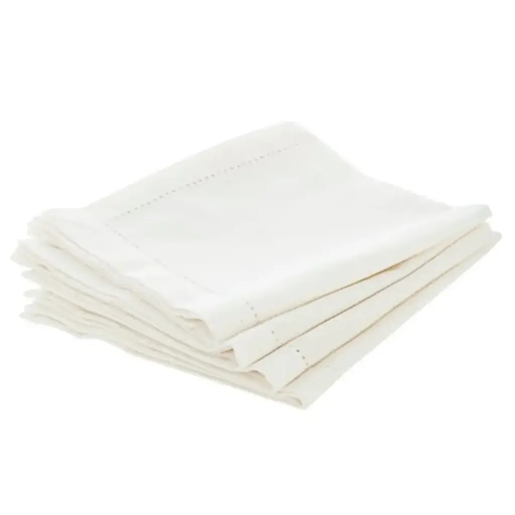 Chambray Napkin White 4pc