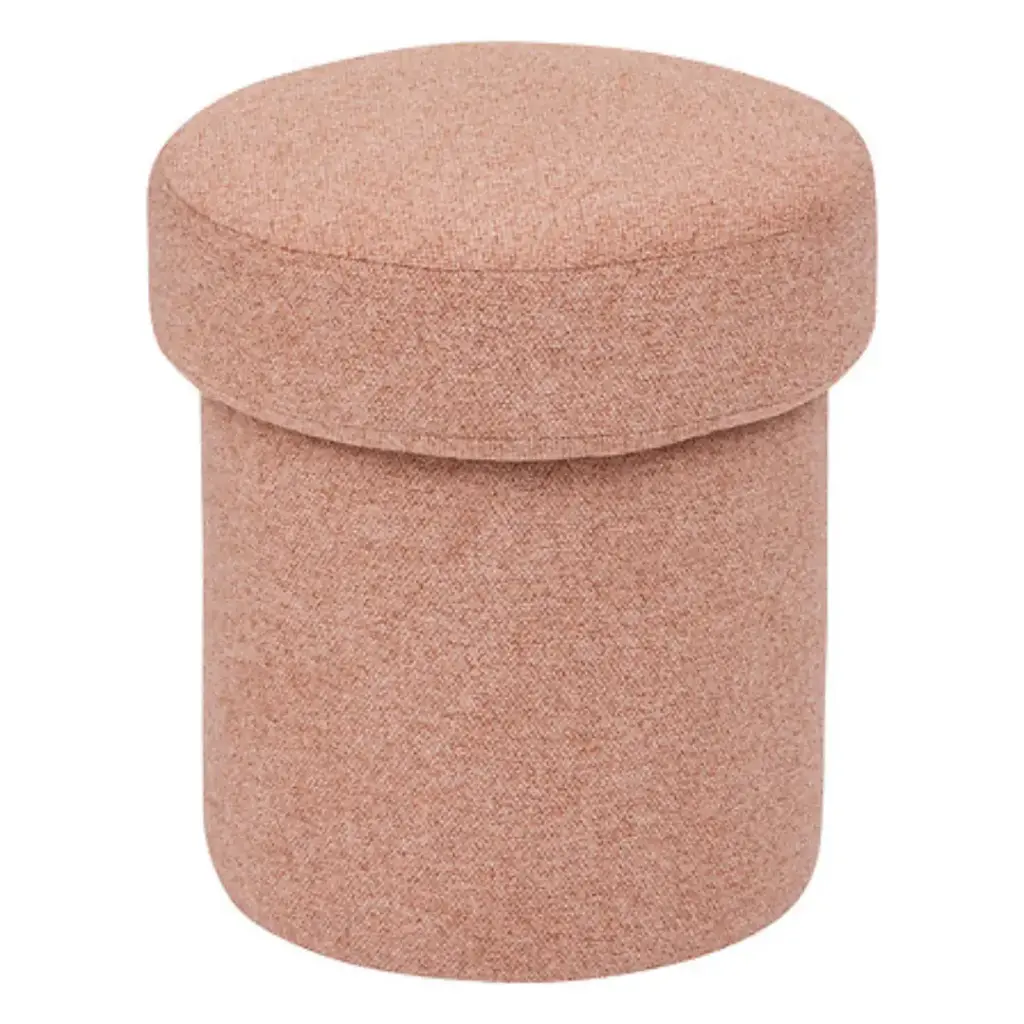 Terracotta Fabric Pouf