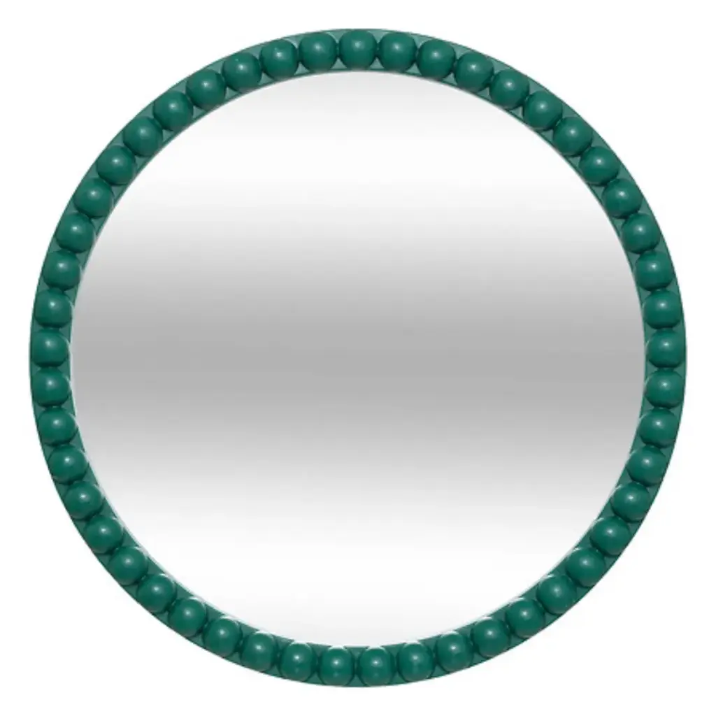 Mala Wall Mirror Green 24in