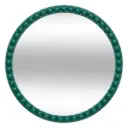 Mala Wall Mirror Green 24in