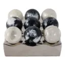 Goshen Tic Tac Toe Game Ivory Black