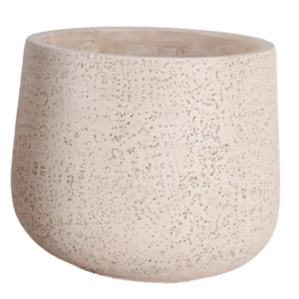 Textured Planter Ivory 11in