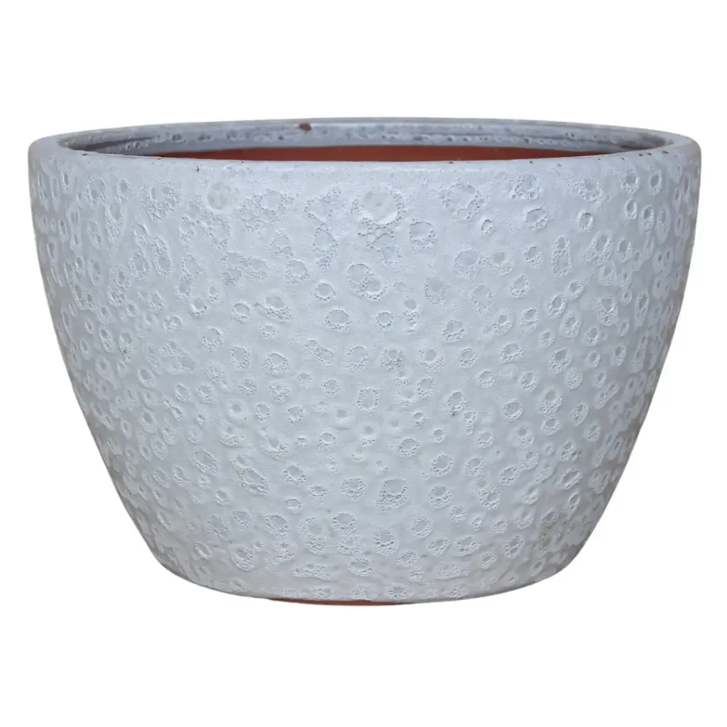 Lava Planter White 11in