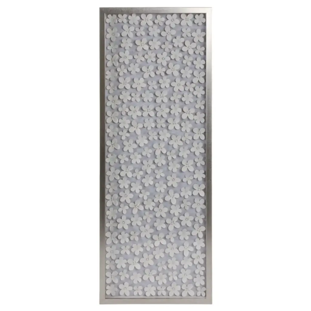 Antoinette Dimensional Flower Shadowbox Art 16x42in