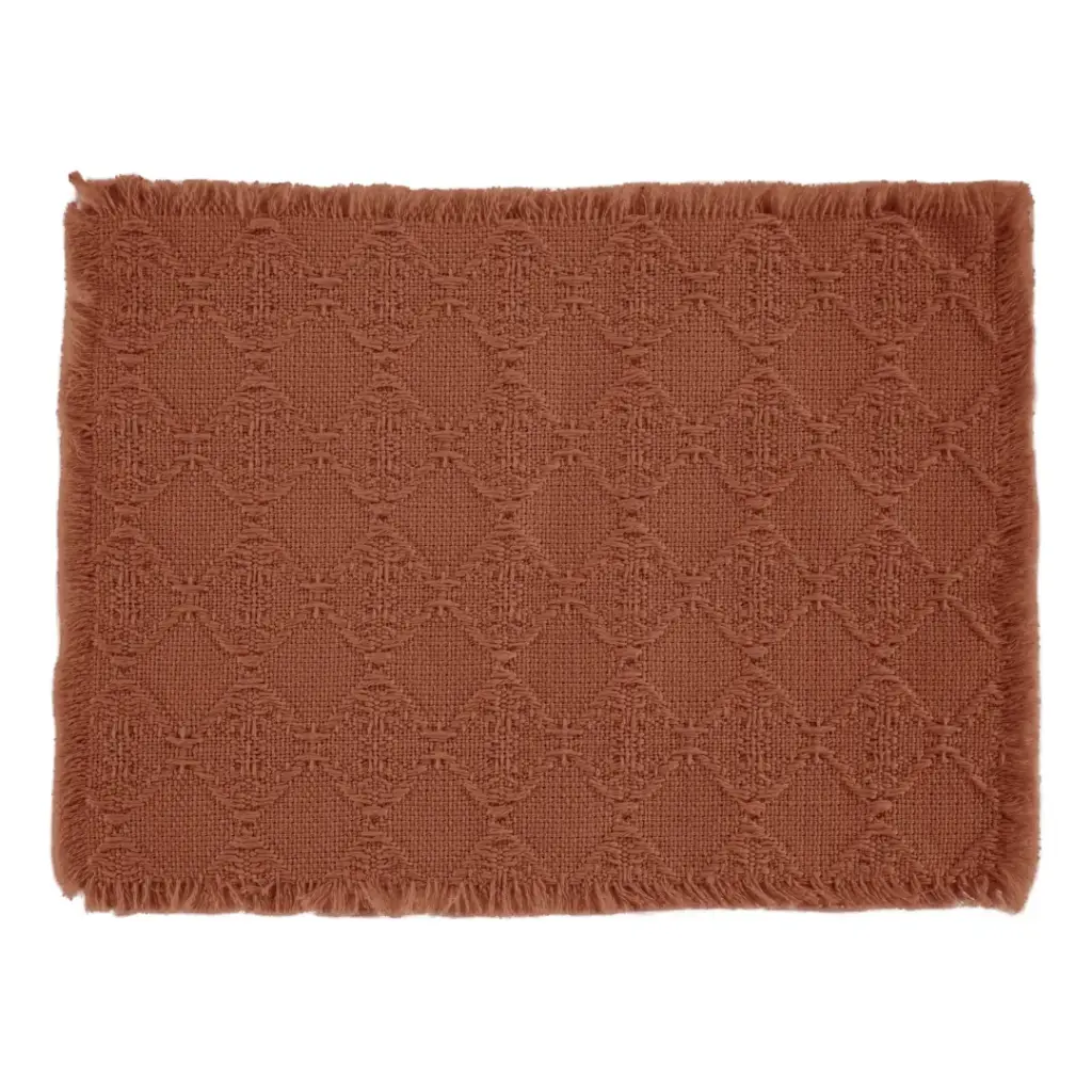 Nova Placemat Rectangle Terracotta 13x18in