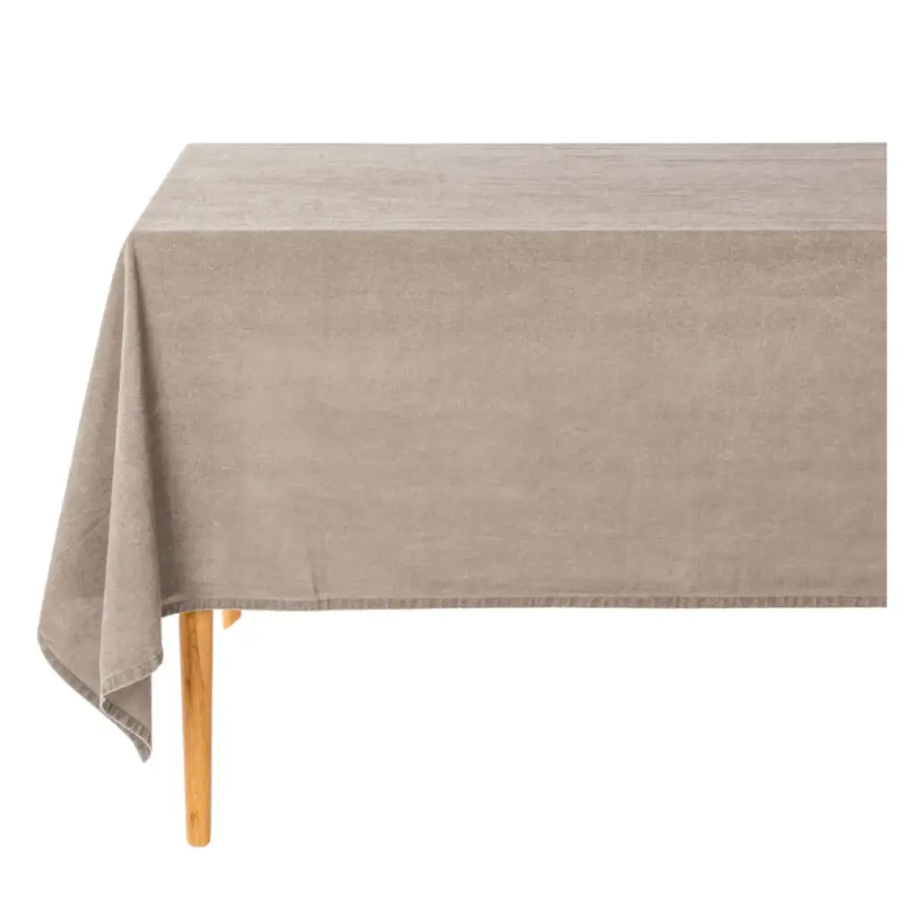 Myrna Tablecloth Taupe 57x98in