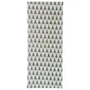 Stonewashed Cotton Table Runner with Christmas Trees Natural 72inx14in