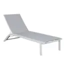 Solara Sunlounger White