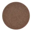 Basketweave Round Placemat Brown