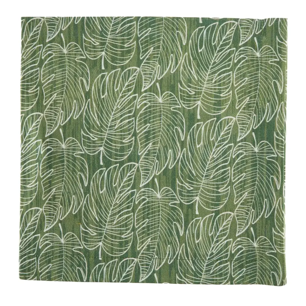 Island Canopy Floral Napkin Green