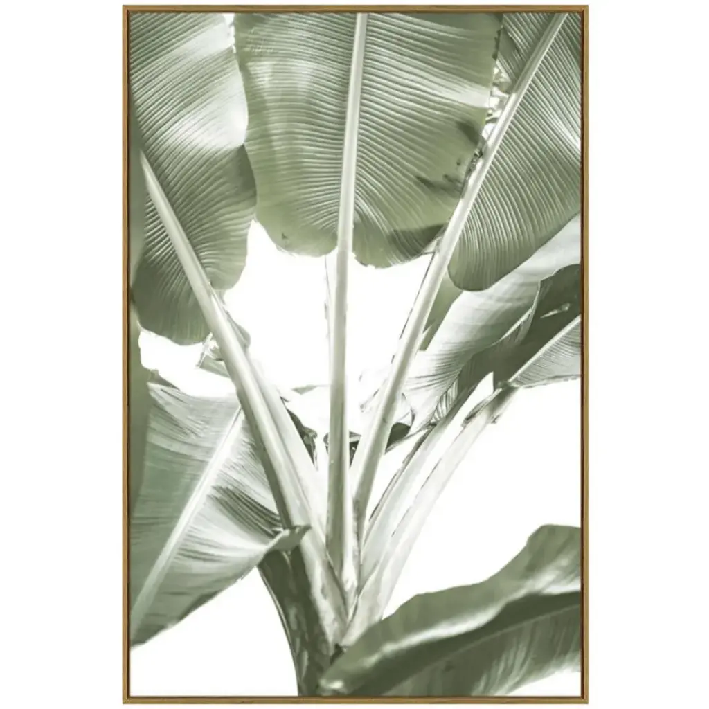 Verdant Symphony I Tempered Glass Art 24x36in