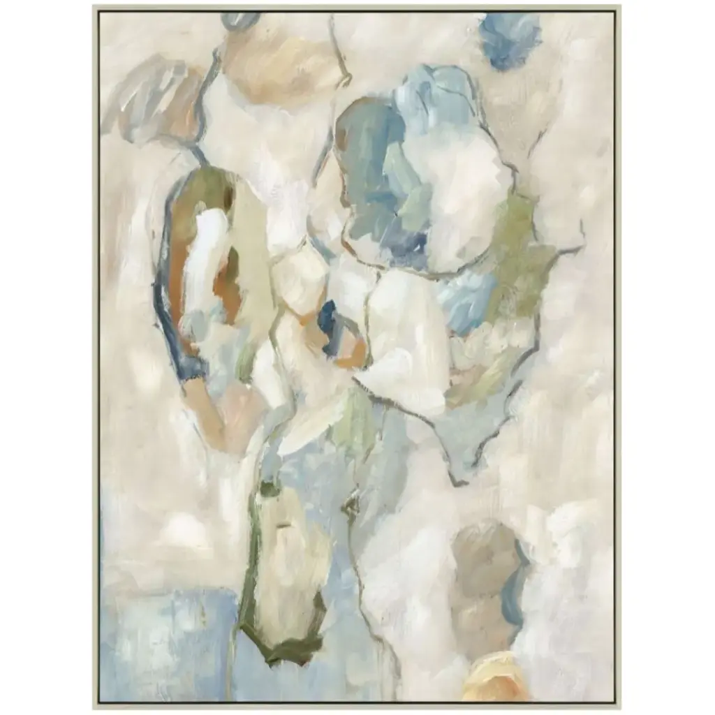 Aqua Dreamscape II Framed Canvas 30x40in