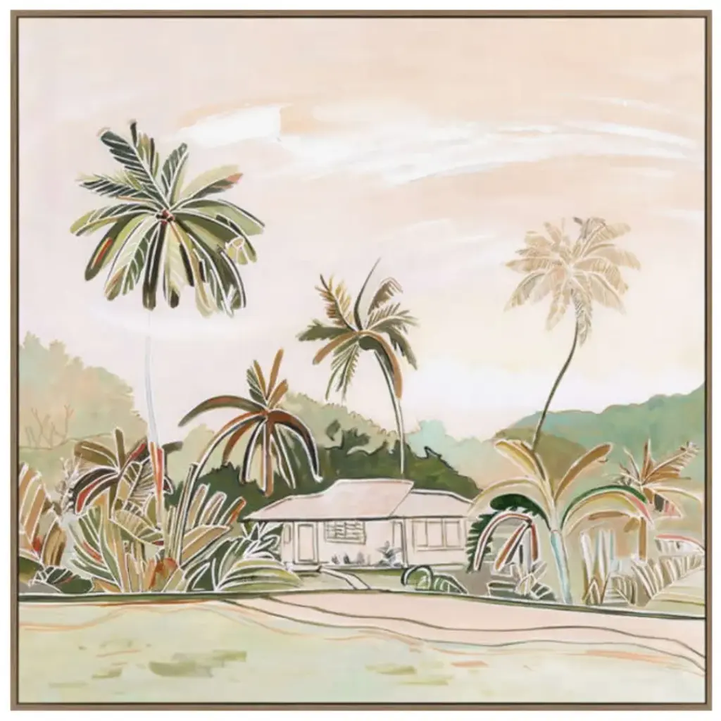 Eden Framed Canvas 40x40in