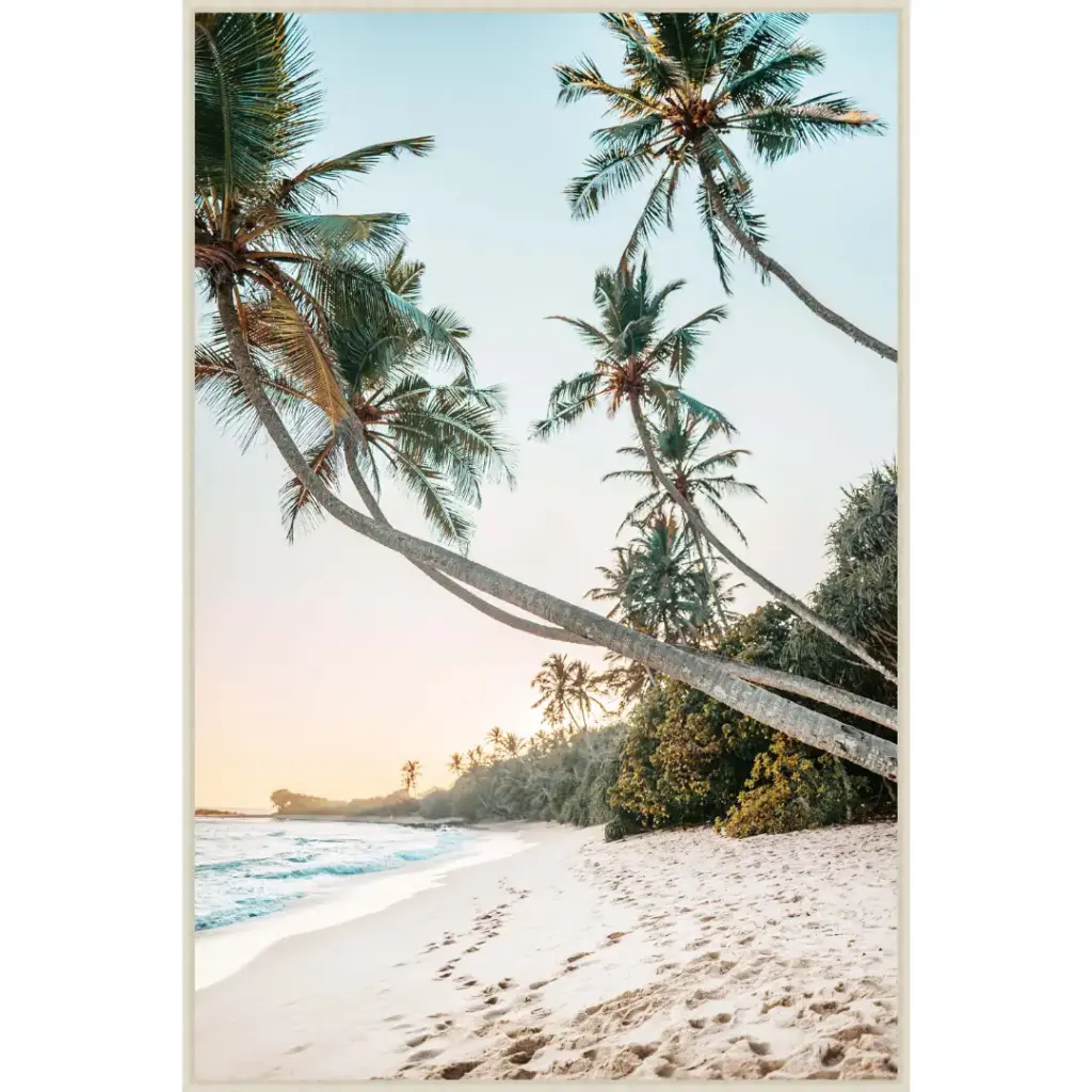 Secret Shore Tempered Glass Art 40x60in