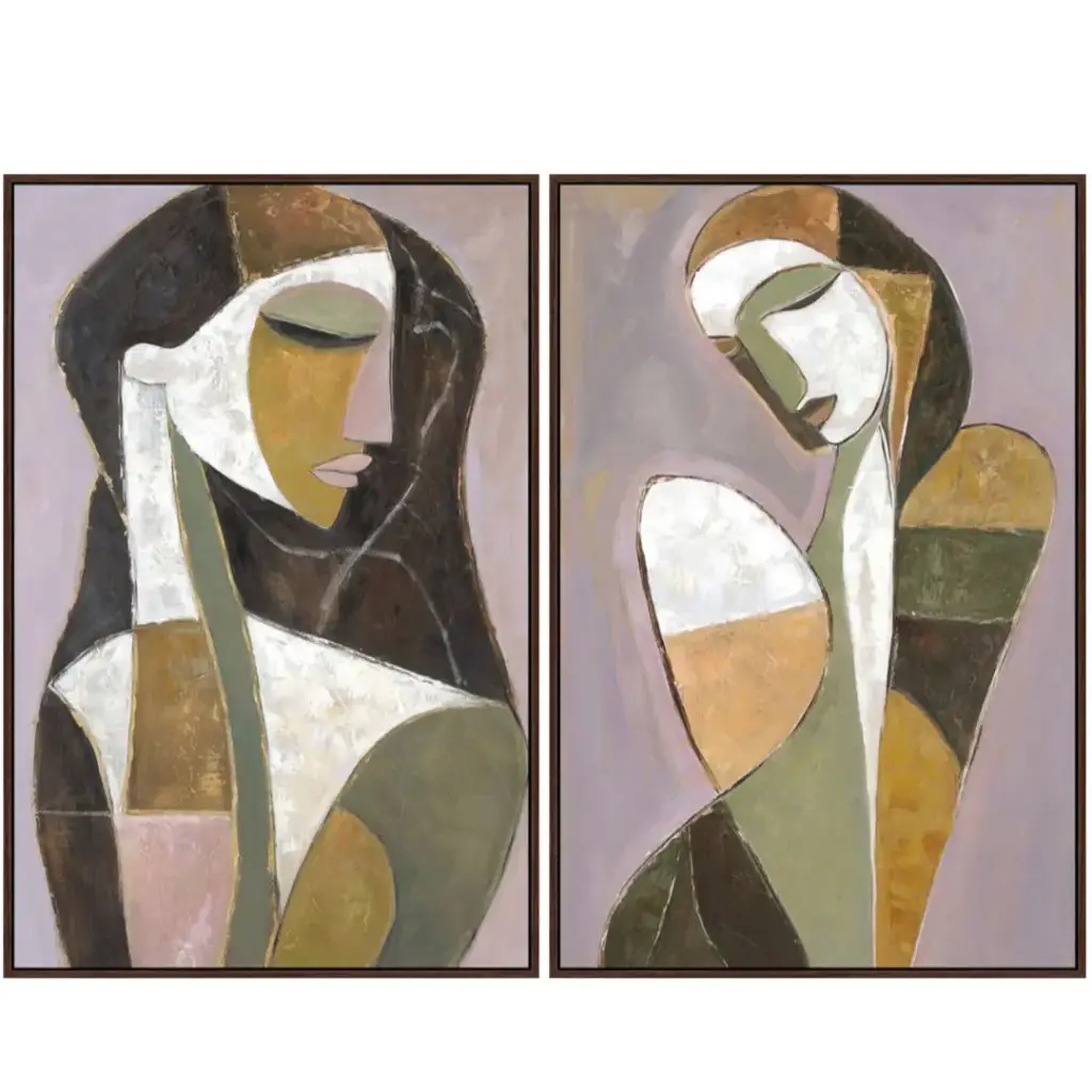 Tranquil Interlude Framed Canvas 2pc 24x36in