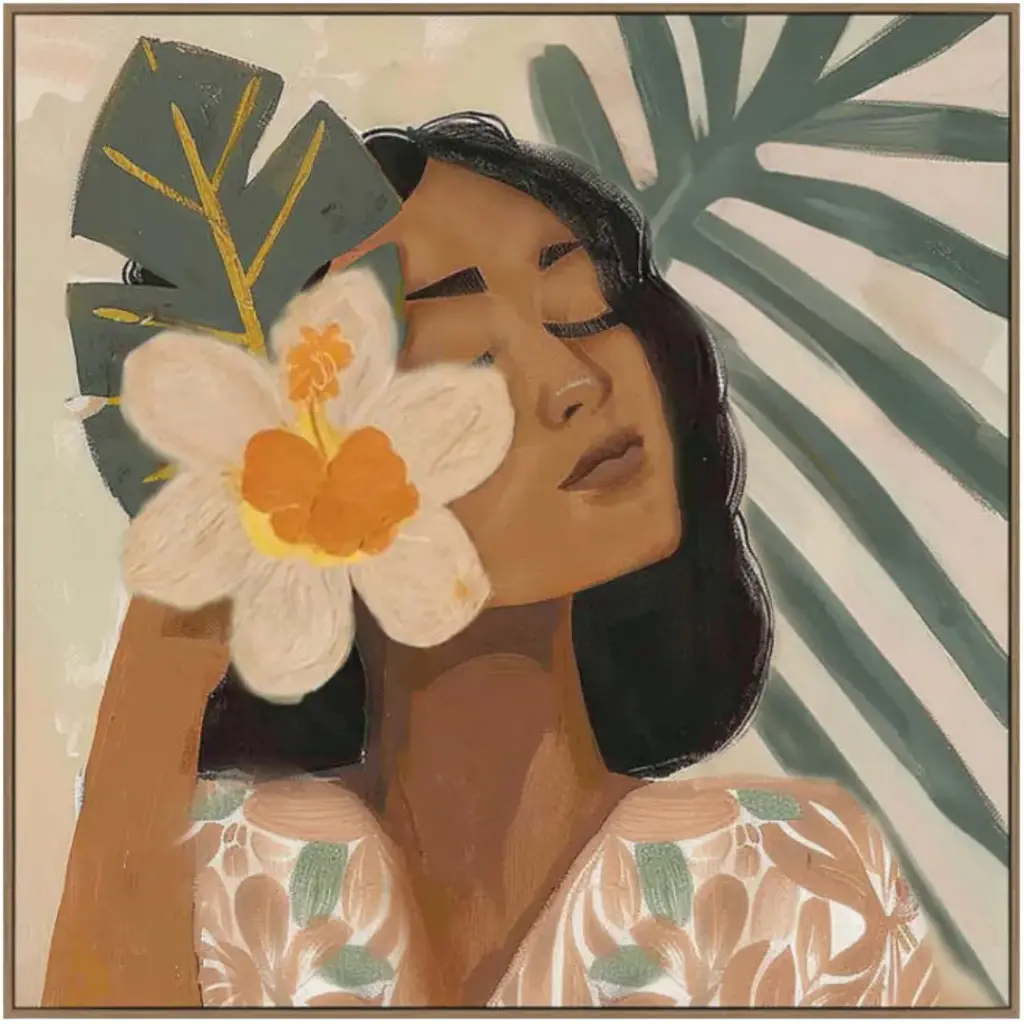 Serene Self Framed Canvas 40x40in