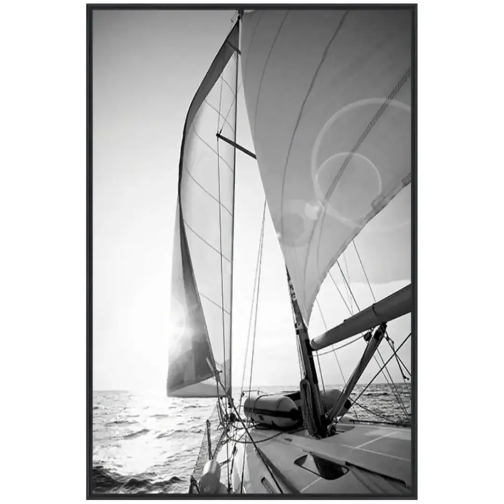 Ocean Passage I Tempered Glass 24x36in