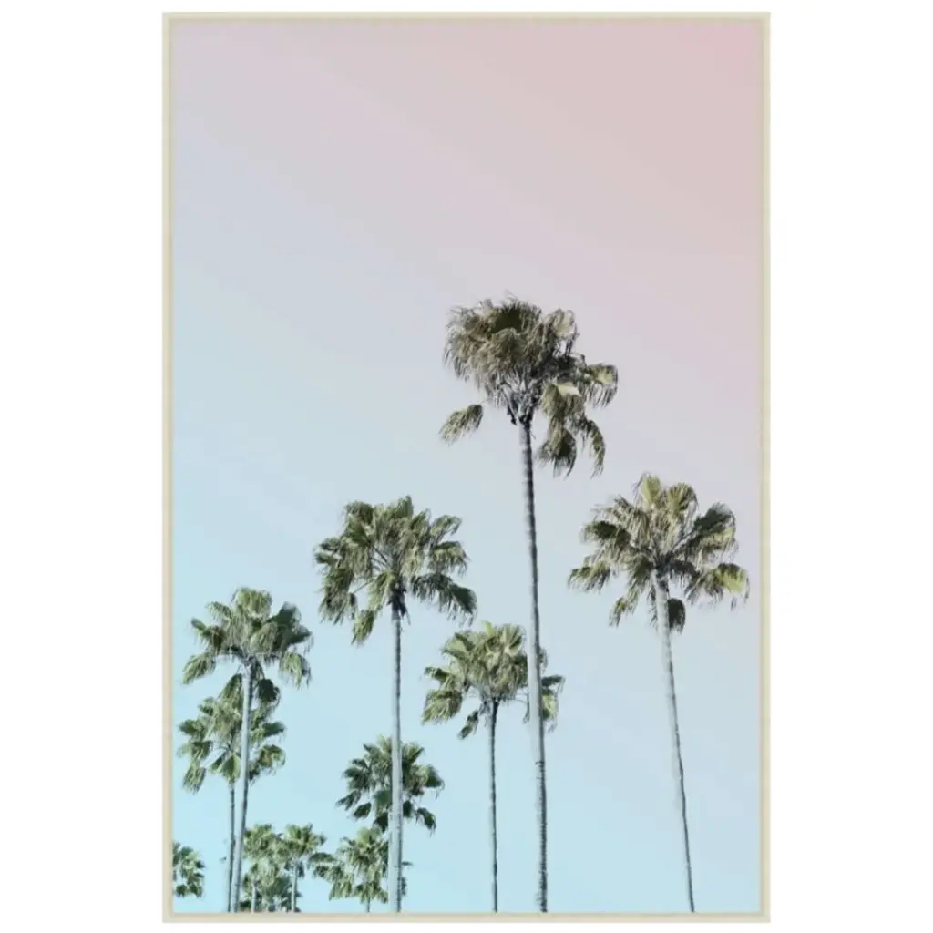 Palm Haze I Tempered Glass 24x36in