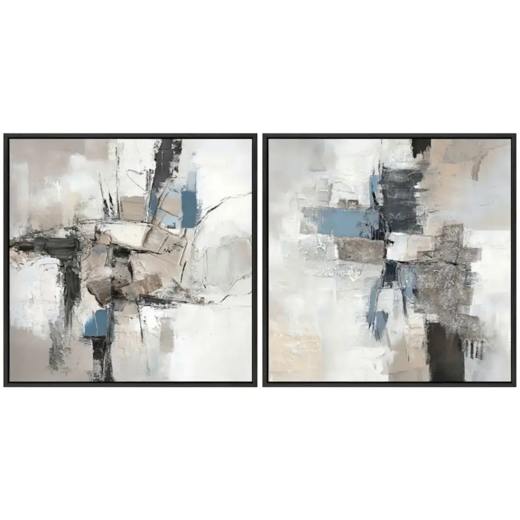 Horizon Framed Canvas 2pc 24x24in