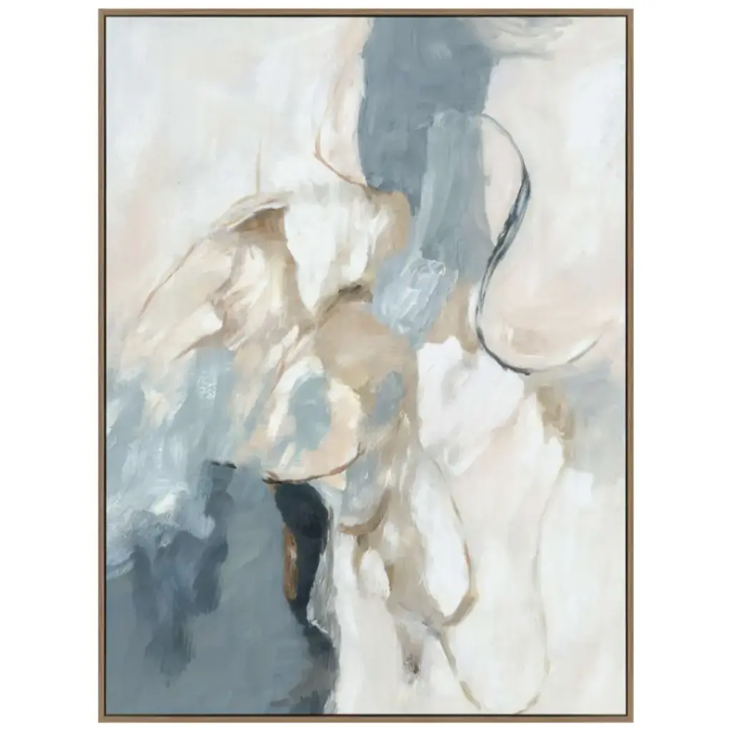 In The Current II Framed Canvas 30x40in