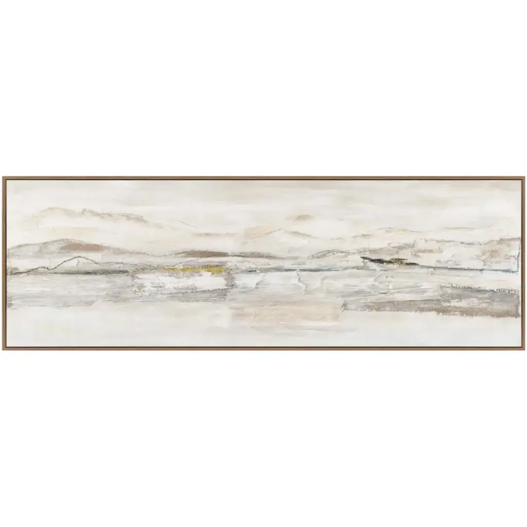 Subtle Terrain Framed Canvas 20x60in