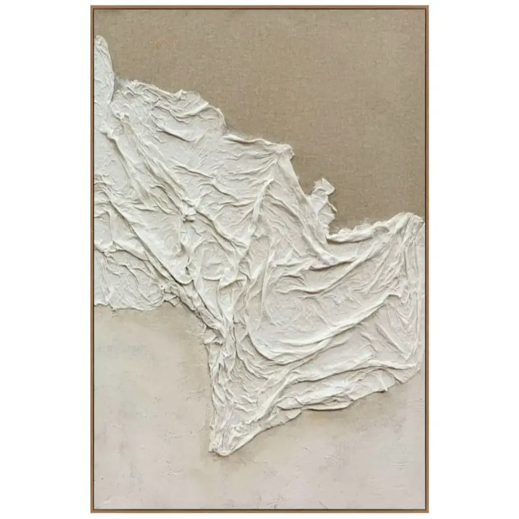 Organic Drift Textured Framed Canvas 40x60in 