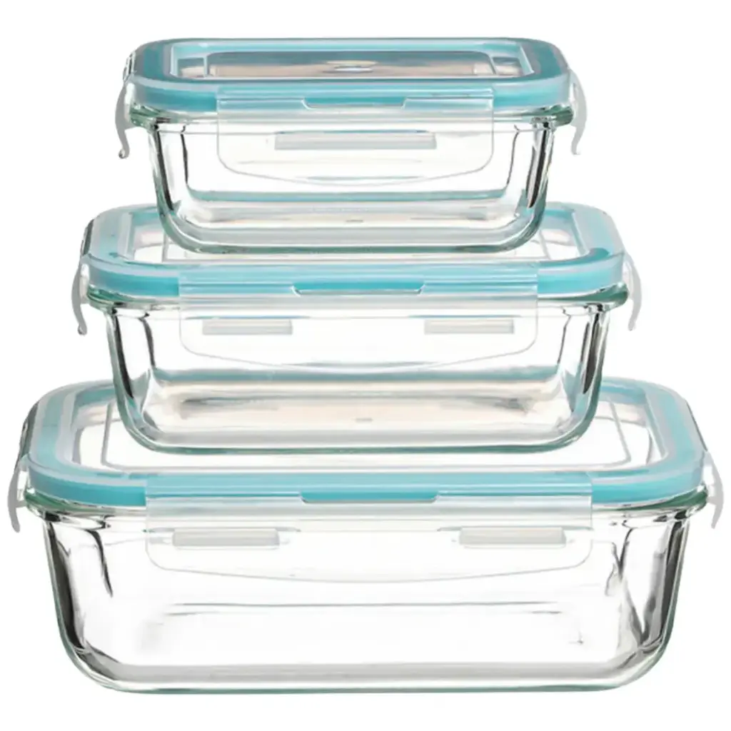 Clipeat Glass Food Containers Small 3pc