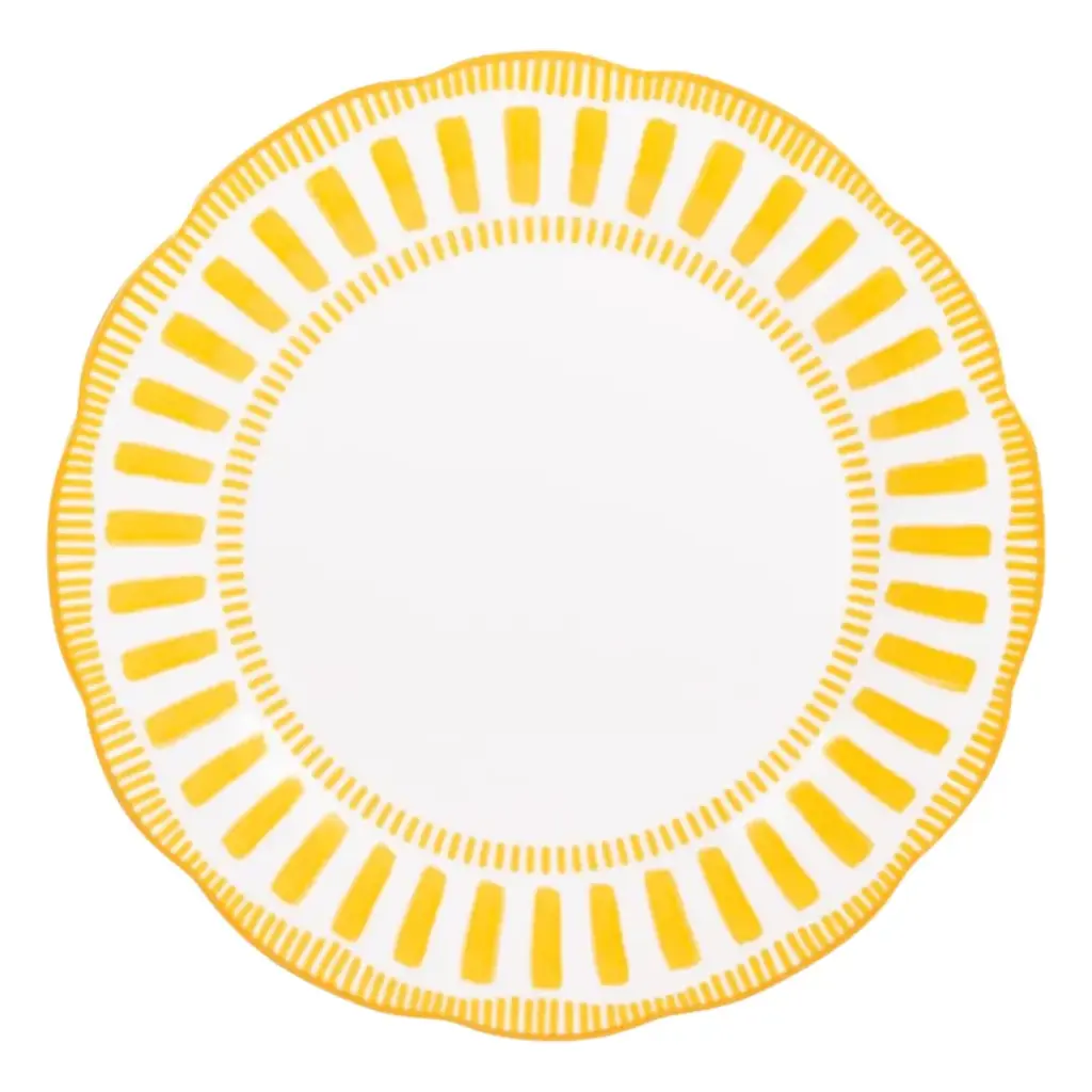 Napoli Yellow Dinner Plate