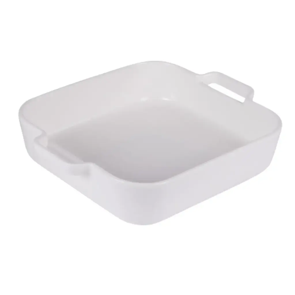 Baking Dish Square White 9x8in