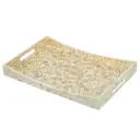 Gold Capiz Tray 18x12in