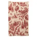 Toile Throw Red 60x50in