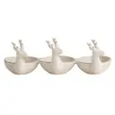 Deer Triple Tidbit Dish